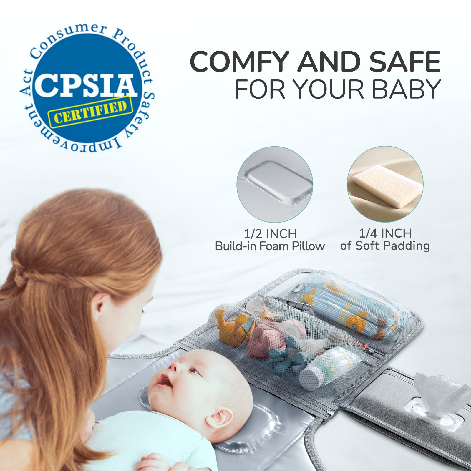 summer infant portable changing pad Alatino Portable Diaper Changing Pad for Baby, Detachable Travel Chang